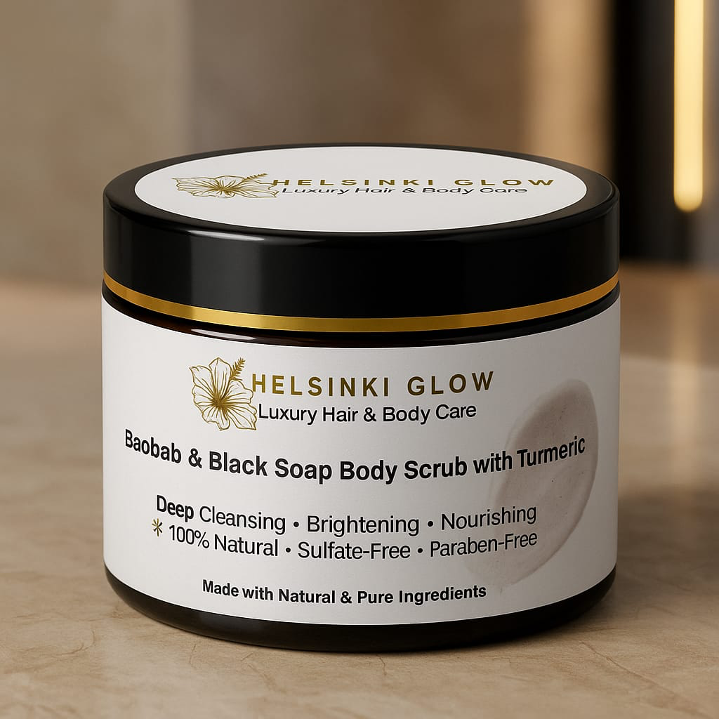 Baobab & Black Soap Body Scrub